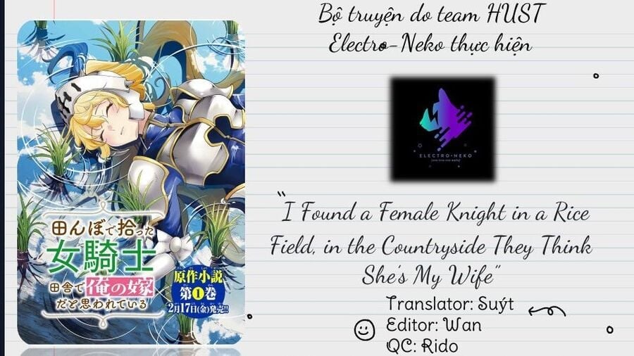 I Found A Female Knight In A Rice Field, In The Countryside They Think She’S My Wife Chapter 38 - Trang 4